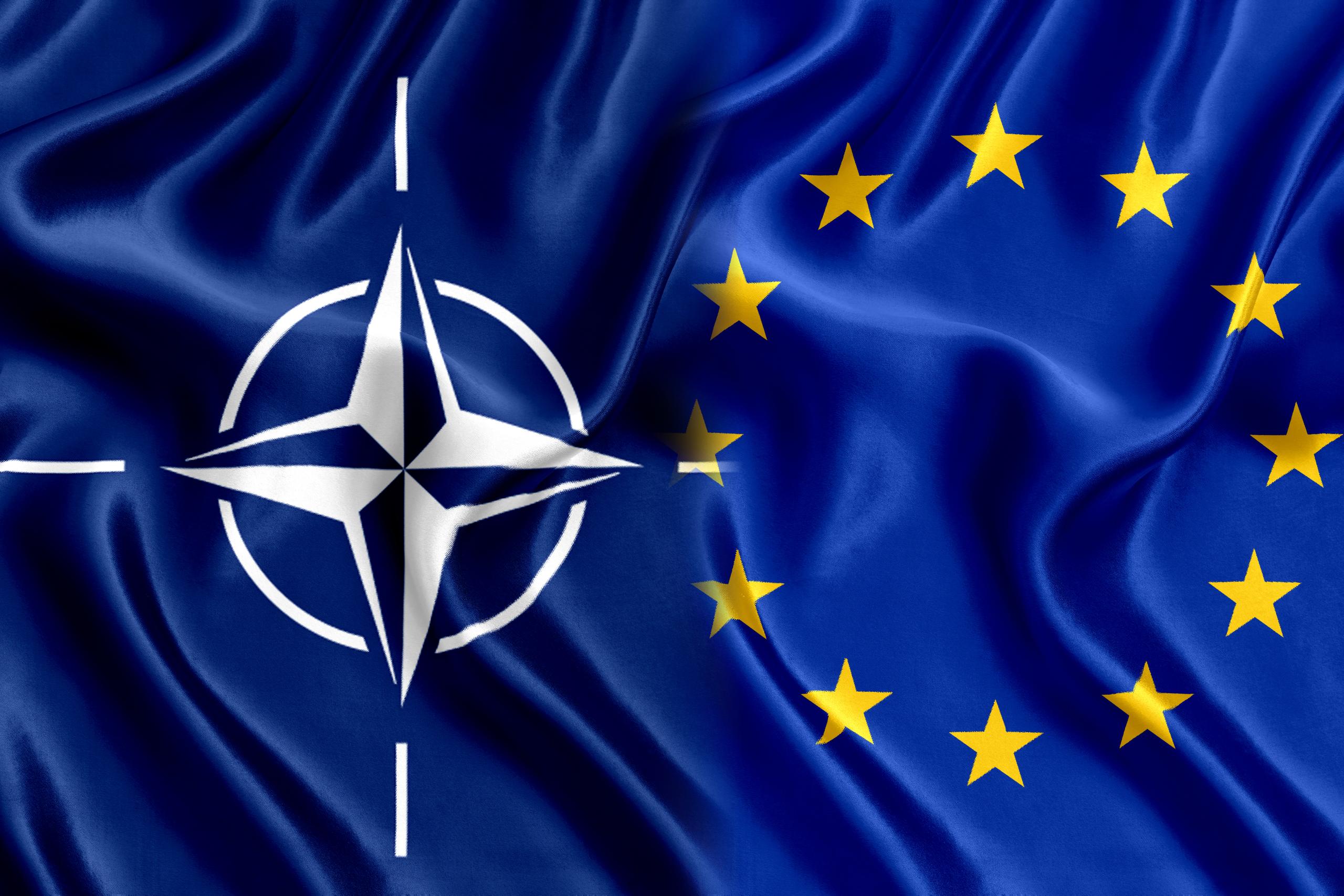 EU NATO Flags
